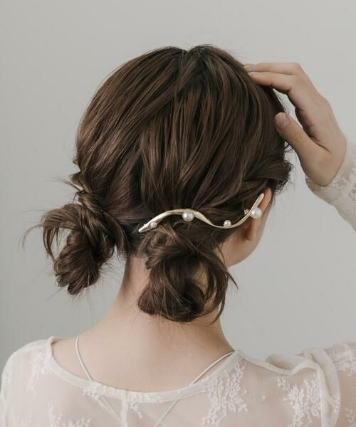 SMELLY / スメリー カチューシャ・カチューム・その他 | パールウェーブバレッタ | 詳細8