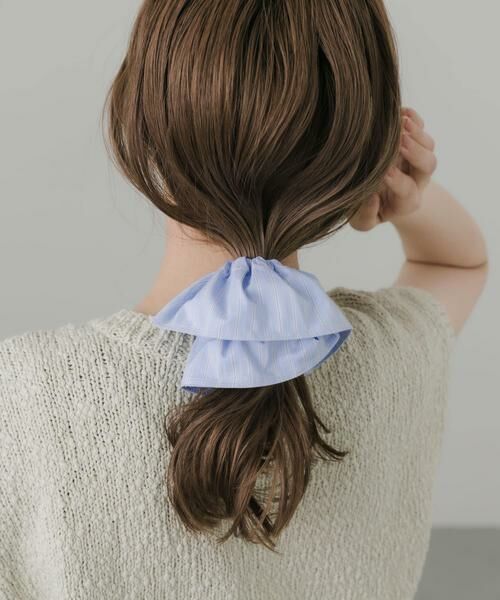 SMELLY / スメリー ヘアゴム・シュシュ | ストライプビッグシュシュ | 詳細2