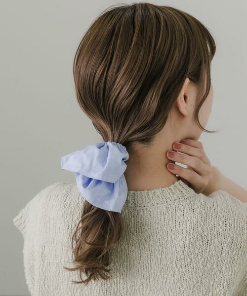 SMELLY / スメリー ヘアゴム・シュシュ | ストライプビッグシュシュ | 詳細3