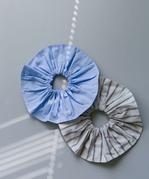 SMELLY / スメリー ヘアゴム・シュシュ | ストライプビッグシュシュ | 詳細4