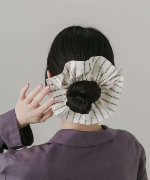 SMELLY / スメリー ヘアゴム・シュシュ | ストライプビッグシュシュ | 詳細8