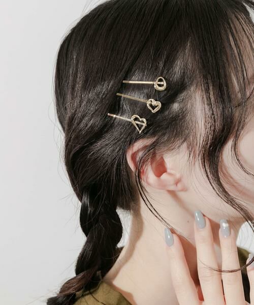 SMELLY / スメリー ヘアアクセサリー | ハート3セットヘアピン | 詳細2