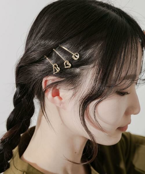 SMELLY / スメリー ヘアアクセサリー | ハート3セットヘアピン | 詳細3