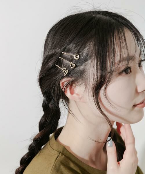 SMELLY / スメリー ヘアアクセサリー | ハート3セットヘアピン | 詳細4