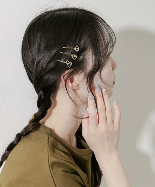 SMELLY / スメリー ヘアアクセサリー | ハート3セットヘアピン | 詳細5