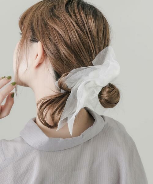 SMELLY / スメリー ヘアゴム・シュシュ | チュールレーススクエアシュシュ | 詳細2