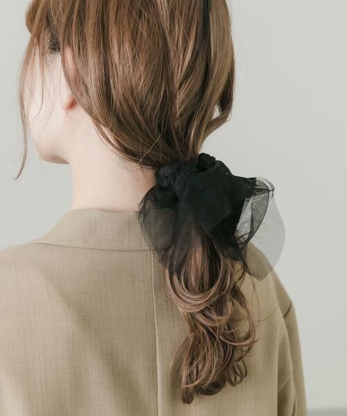 SMELLY / スメリー ヘアゴム・シュシュ | チュールレーススクエアシュシュ | 詳細9