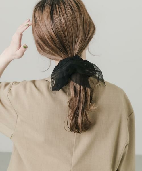 SMELLY / スメリー ヘアゴム・シュシュ | チュールレーススクエアシュシュ | 詳細10