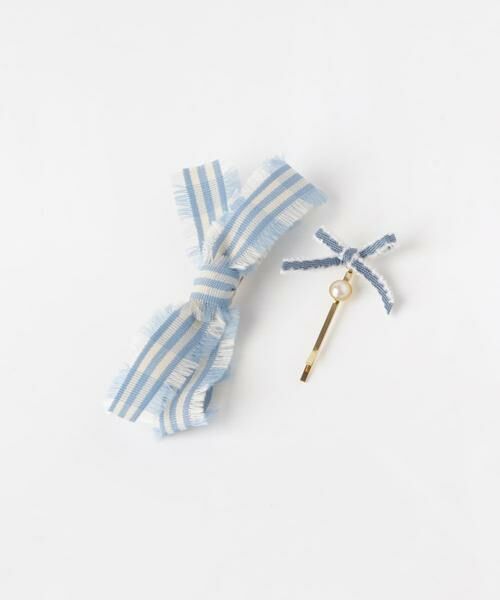 SMELLY / スメリー カチューシャ・カチューム・その他 | チェックリボン2セットピン | 詳細5