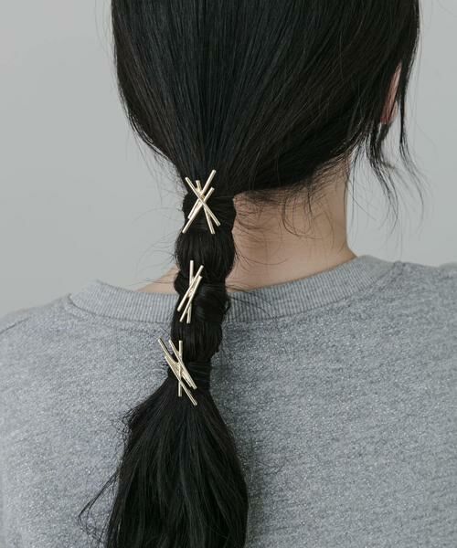 SMELLY / スメリー ヘアアクセサリー | メタルクロス3セットヘアカフ | 詳細4