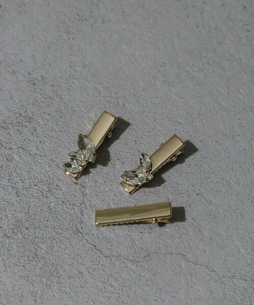 SMELLY / スメリー ヘアアクセサリー | ビジューメタル3セットピン | 詳細1