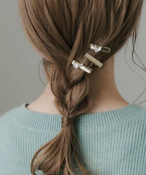 SMELLY / スメリー ヘアアクセサリー | ビジューメタル3セットピン | 詳細4