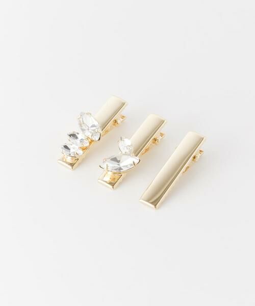 SMELLY / スメリー ヘアアクセサリー | ビジューメタル3セットピン | 詳細5