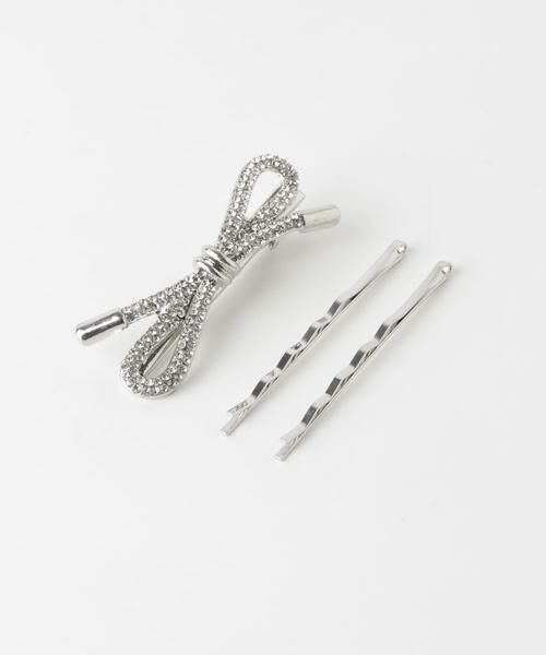 SMELLY / スメリー ヘアアクセサリー | ビジューリボンモチーフ3セットピン | 詳細5