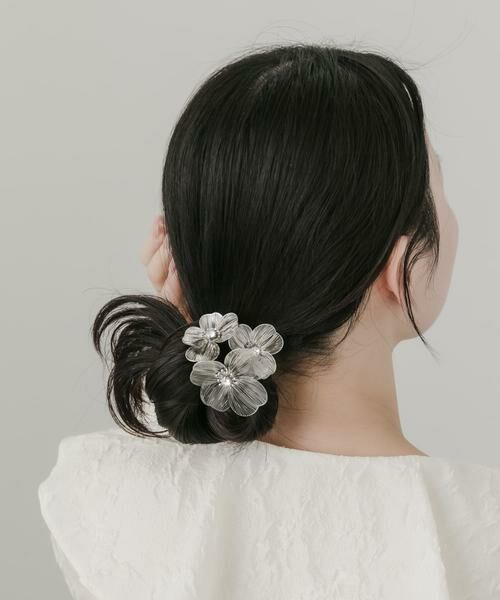 SMELLY / スメリー ヘアアクセサリー | メタルフラワー3セットヘアカフ | 詳細1