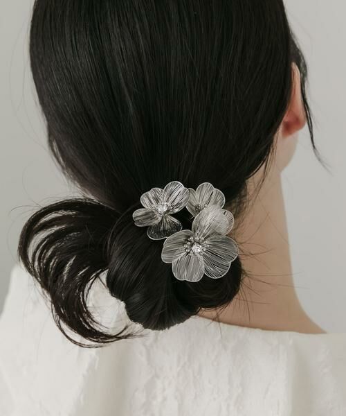 SMELLY / スメリー ヘアアクセサリー | メタルフラワー3セットヘアカフ | 詳細4