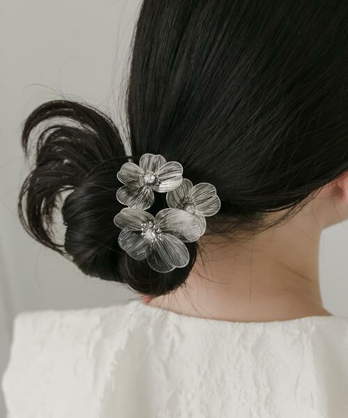 SMELLY / スメリー ヘアアクセサリー | メタルフラワー3セットヘアカフ | 詳細5