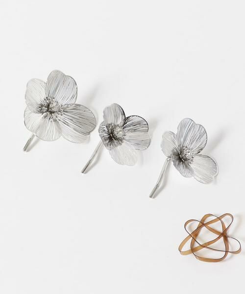 SMELLY / スメリー ヘアアクセサリー | メタルフラワー3セットヘアカフ | 詳細6