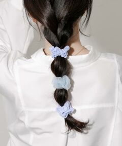 SMELLY / スメリー ヘアゴム・シュシュ | ギンガムチェック3セットヘアゴム