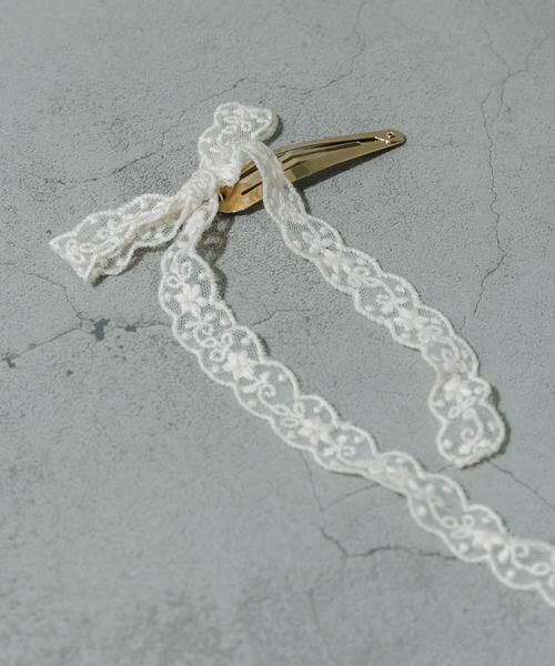 SMELLY / スメリー カチューシャ・カチューム・その他 | レースリボンヘアピン | 詳細1