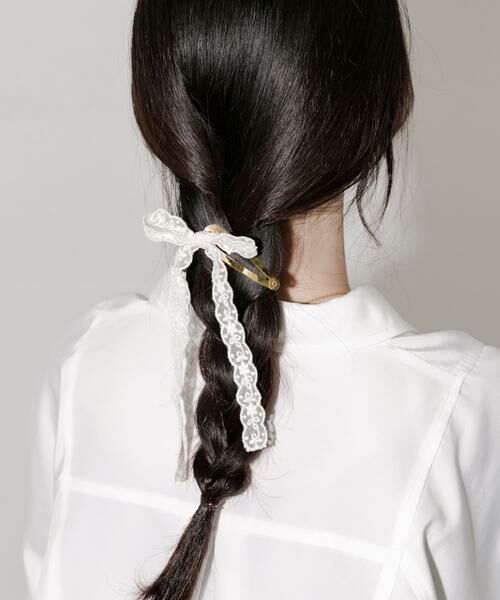 SMELLY / スメリー カチューシャ・カチューム・その他 | レースリボンヘアピン | 詳細4