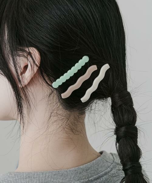 SMELLY / スメリー カチューシャ・カチューム・その他 | カラージュシニュアンス3セットヘアピン | 詳細1