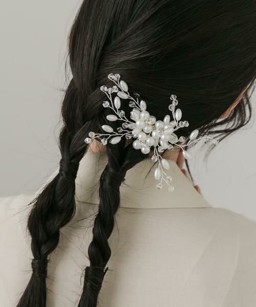 SMELLY / スメリー カチューシャ・カチューム・その他 | ビジューパールランダムドレスピン | 詳細5