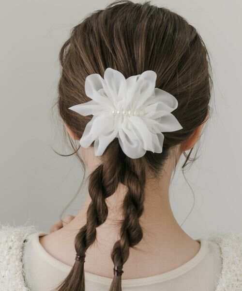 SMELLY / スメリー カチューシャ・カチューム・その他 | パールギャザーシアーバレッタ | 詳細1