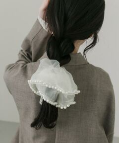 SMELLY / スメリー ヘアゴム・シュシュ | パールシフォンボリュームシュシュ