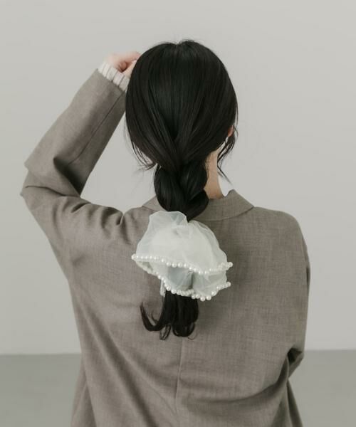 SMELLY / スメリー ヘアゴム・シュシュ | パールシフォンボリュームシュシュ | 詳細3