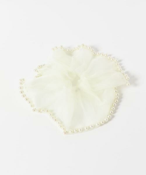 SMELLY / スメリー ヘアゴム・シュシュ | パールシフォンボリュームシュシュ | 詳細5