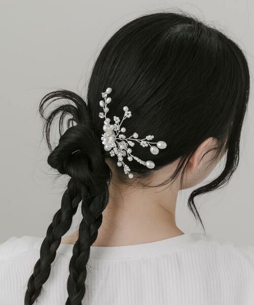 SMELLY / スメリー カチューシャ・カチューム・その他 | 『WEB/一部店舗限定』パールフラワードレスピン | 詳細3