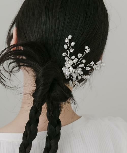 SMELLY / スメリー カチューシャ・カチューム・その他 | 『WEB/一部店舗限定』パールフラワードレスピン | 詳細4