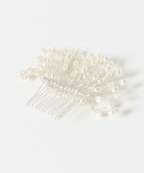 SMELLY / スメリー カチューシャ・カチューム・その他 | 『WEB/一部店舗限定』パールフラワーボリュームドレスコームピン | 詳細4