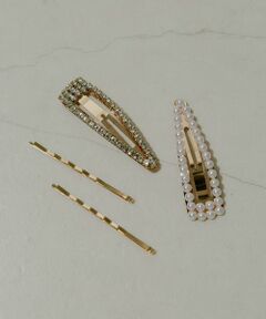 SMELLY / スメリー カチューシャ・カチューム・その他 | パールビジューランダム4セットピン