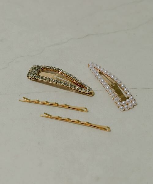 SMELLY / スメリー カチューシャ・カチューム・その他 | パールビジューランダム4セットピン | 詳細1