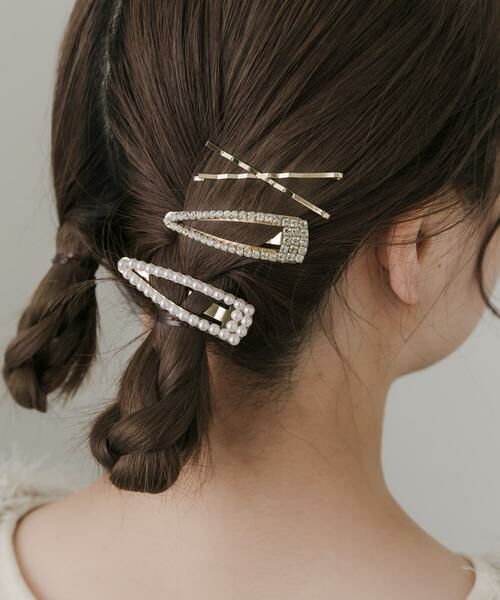 SMELLY / スメリー カチューシャ・カチューム・その他 | パールビジューランダム4セットピン | 詳細2