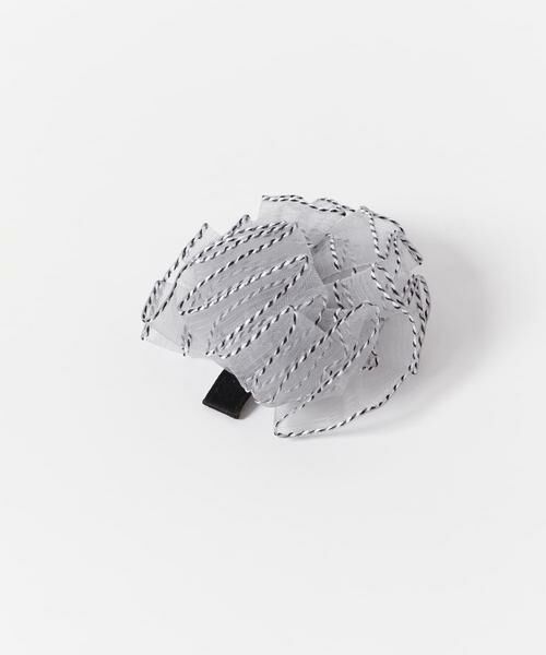 SMELLY / スメリー カチューシャ・カチューム・その他 | パイピングシフォンフラワーヘアピン | 詳細4