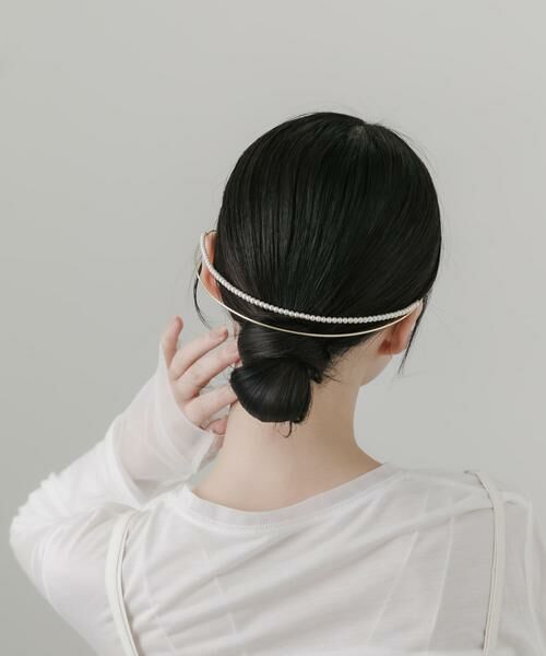 SMELLY / スメリー カチューシャ・カチューム・その他 | パールラインバックカチューシャ | 詳細3