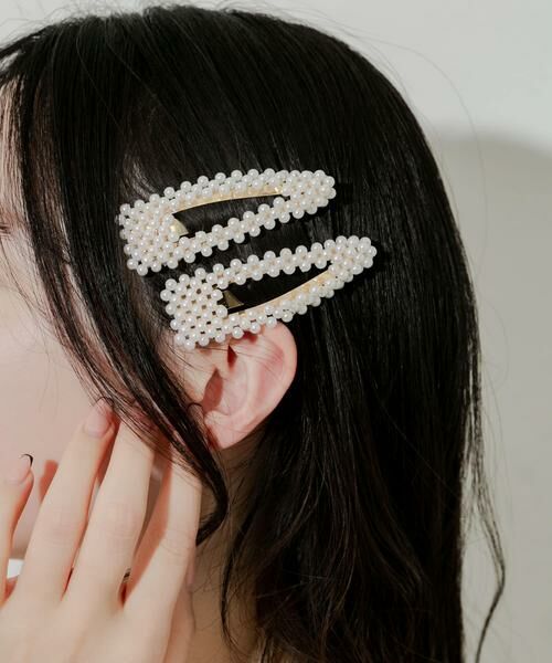 SMELLY / スメリー カチューシャ・カチューム・その他 | パール2セットピン | 詳細3