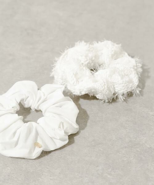 SMELLY / スメリー ヘアゴム・シュシュ | フリンジ2セットシュシュ（ホワイト）