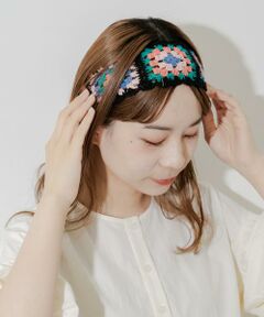 SMELLY / スメリー カチューシャ・カチューム・その他 | クロシェフラワーヘアバンド