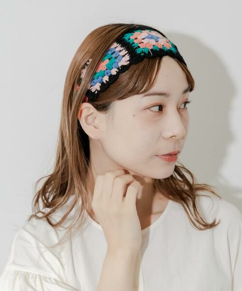 SMELLY / スメリー カチューシャ・カチューム・その他 | クロシェフラワーヘアバンド | 詳細1