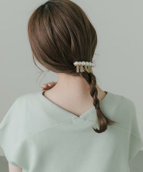 SMELLY / スメリー カチューシャ・カチューム・その他 | パールチェーンバレッタ | 詳細3