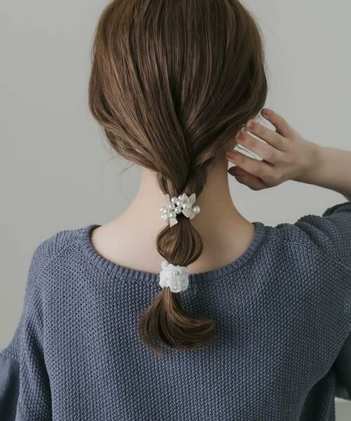 SMELLY / スメリー ヘアゴム・シュシュ | パールリボン2セットヘアゴム | 詳細2