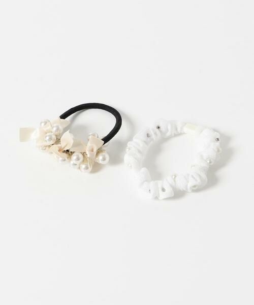 SMELLY / スメリー ヘアゴム・シュシュ | パールリボン2セットヘアゴム | 詳細5