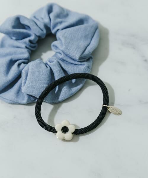 SMELLY / スメリー ヘアゴム・シュシュ | デニムフラワー2セットヘアゴム | 詳細1