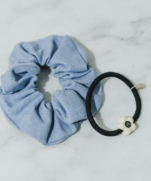 SMELLY / スメリー ヘアゴム・シュシュ | デニムフラワー2セットヘアゴム | 詳細2