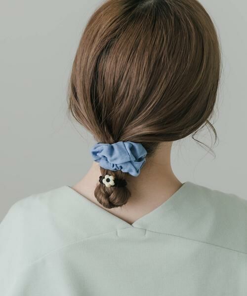 SMELLY / スメリー ヘアゴム・シュシュ | デニムフラワー2セットヘアゴム | 詳細3