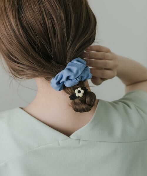 SMELLY / スメリー ヘアゴム・シュシュ | デニムフラワー2セットヘアゴム | 詳細5
